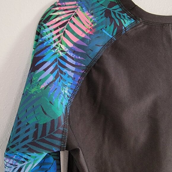 DEEPROSE Tropical Beach Swim Shirt Size Medium EUC - Picture 4 of 10